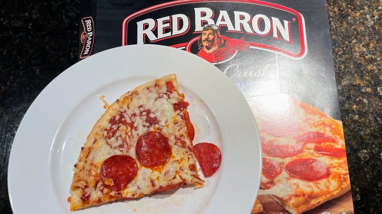 A slice of Red Baron pizza
