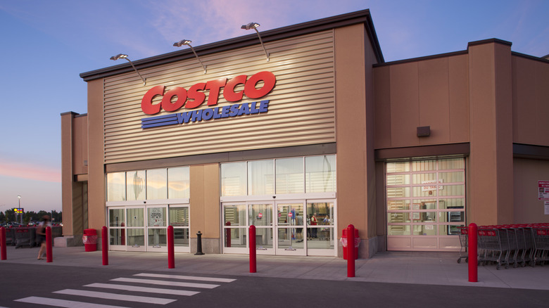 A Costco sign at the store entrance