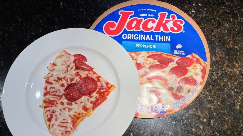 A slice of Jack's pizza