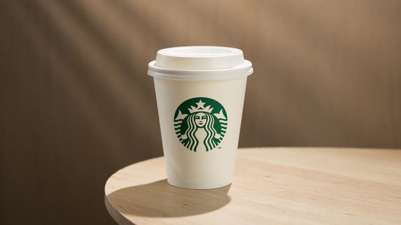 Starbucks cup on a table