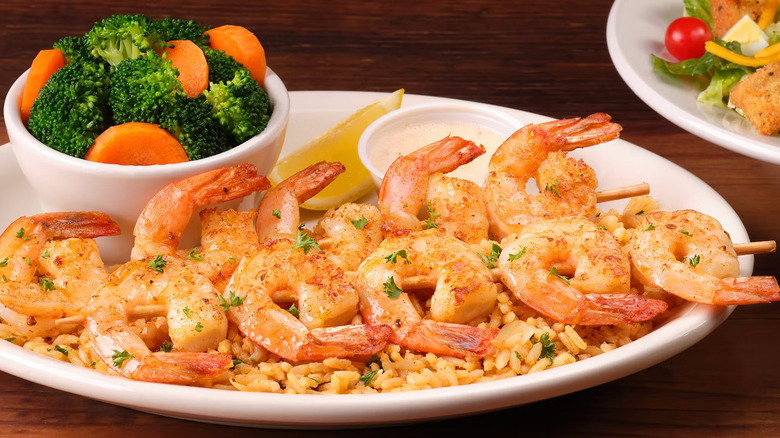 Grilled Shrimp Dinner at Texas Roadhouse
