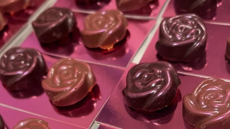 Chocolate flowers from Aura's