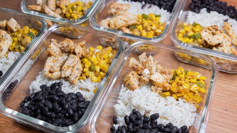 Mexican rice bowl meal preps