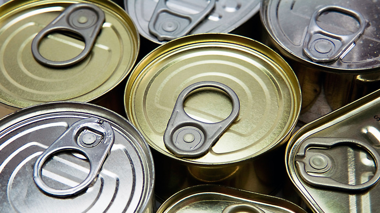 various tin cans