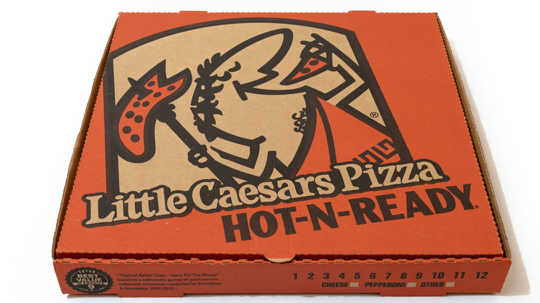 Little Caesars hot-n-ready pizza box